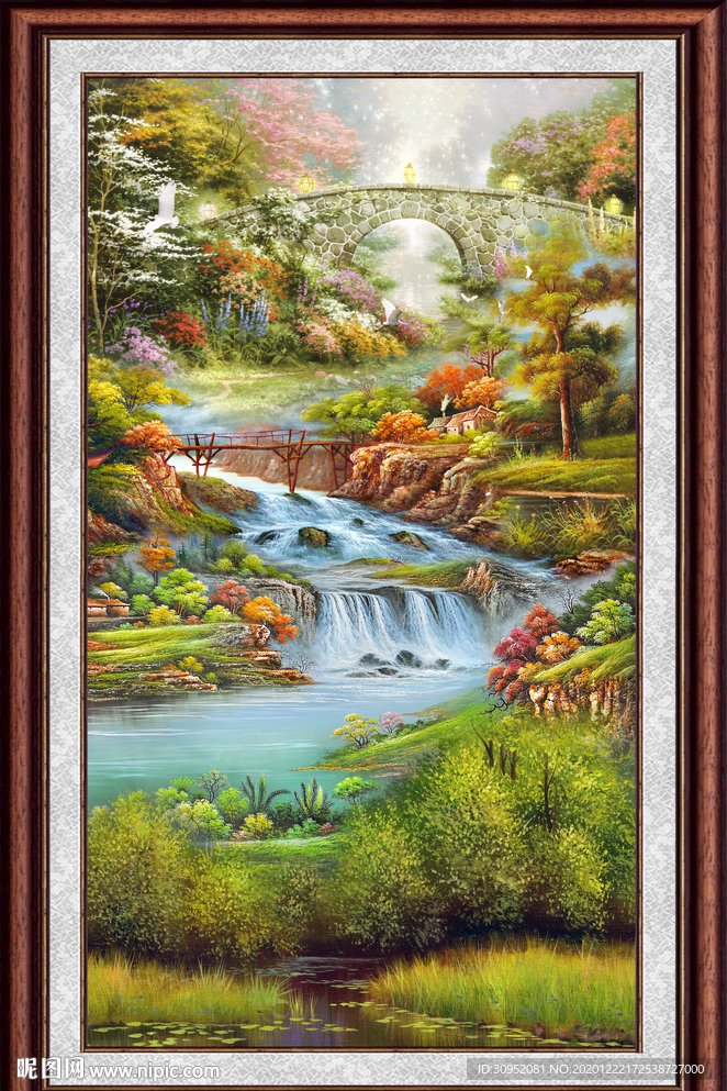 山水油画