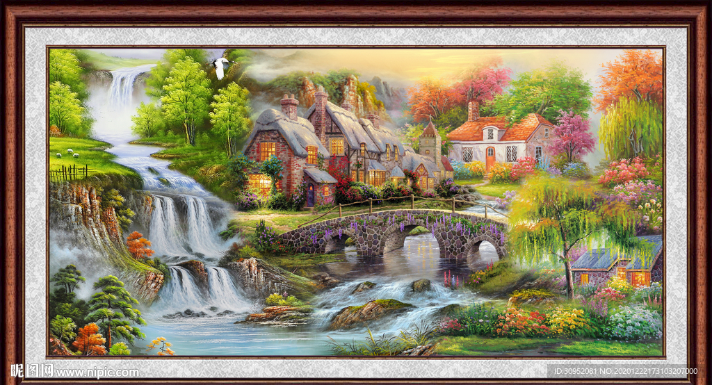 山水油画