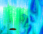 水彩油画笔触背景