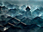 古建筑画