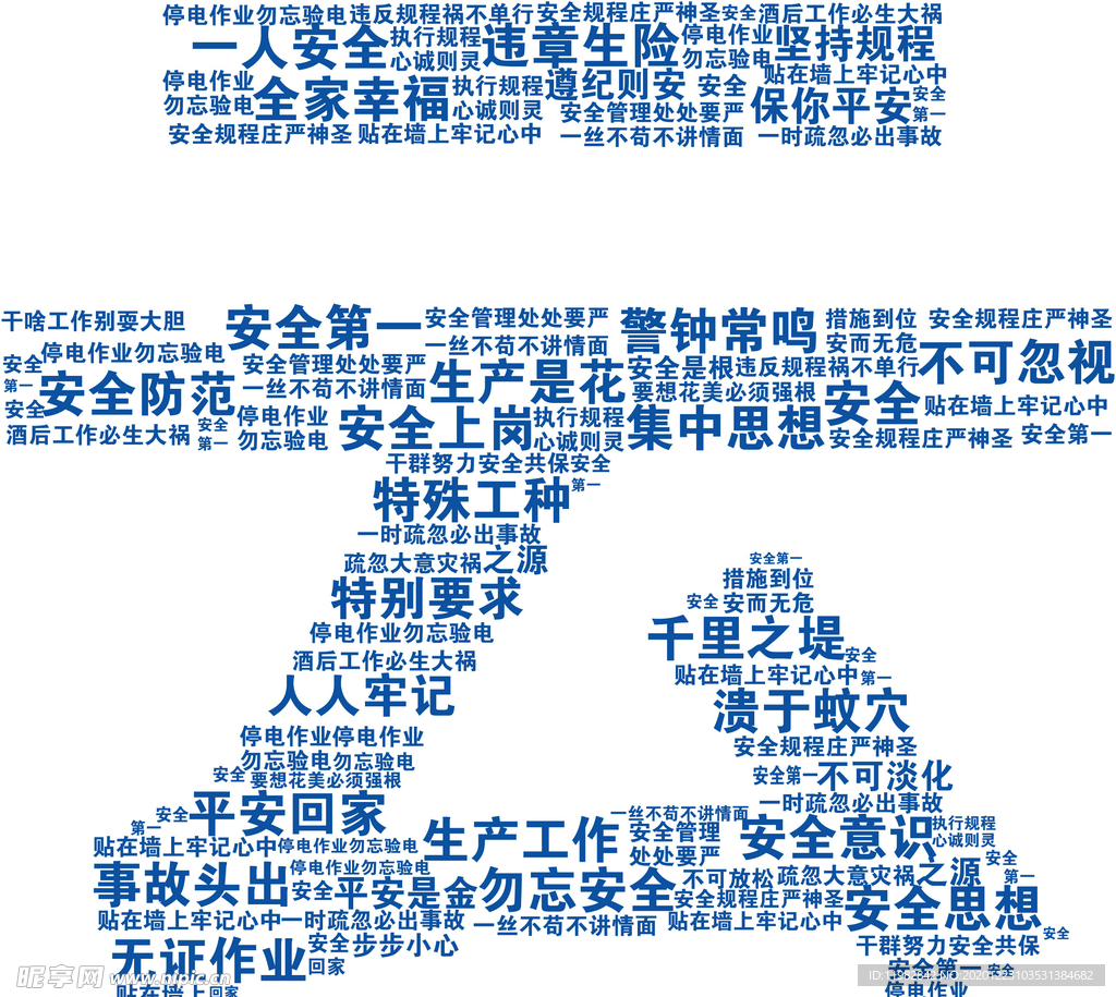 文字云设计原文件   安全文字