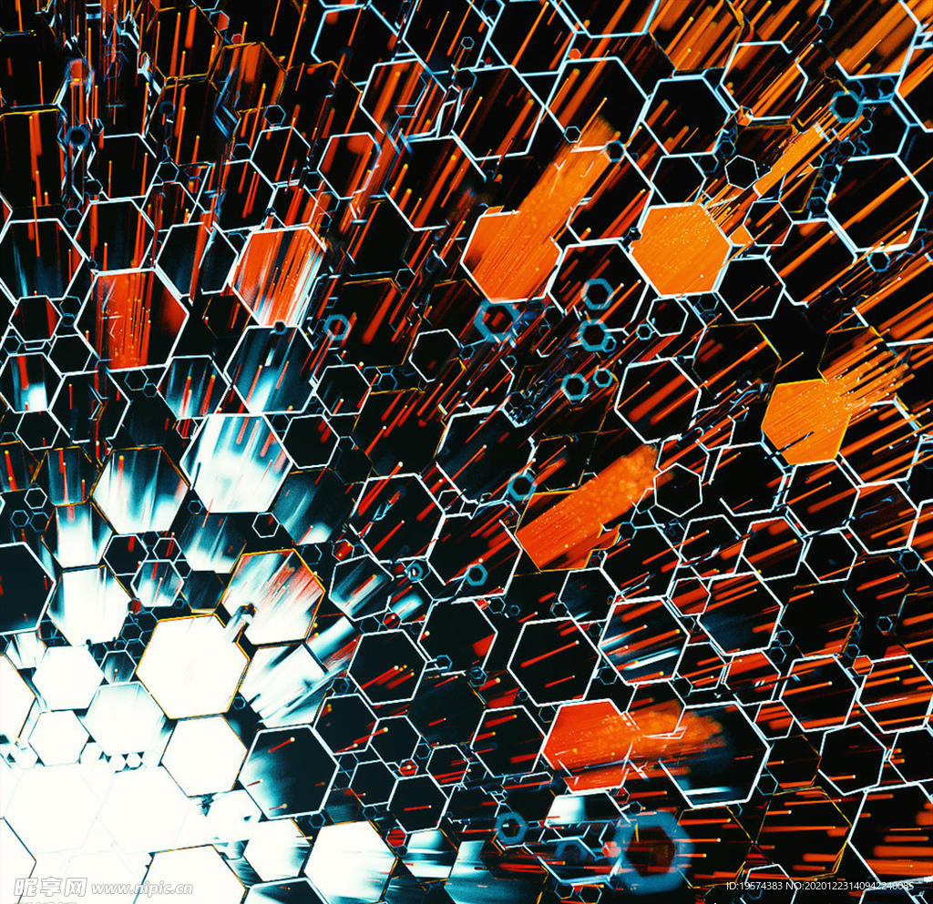 C4D 模型钢管机械背景
