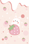 小兔子草莓图案