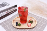 草莓汁 草莓饮品 冷饮