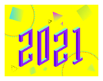 2021新年2.5d立体字体