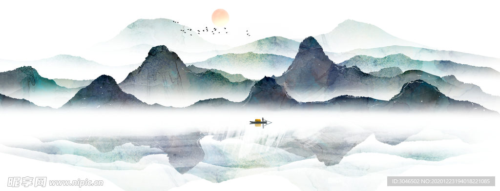 中国风水墨画