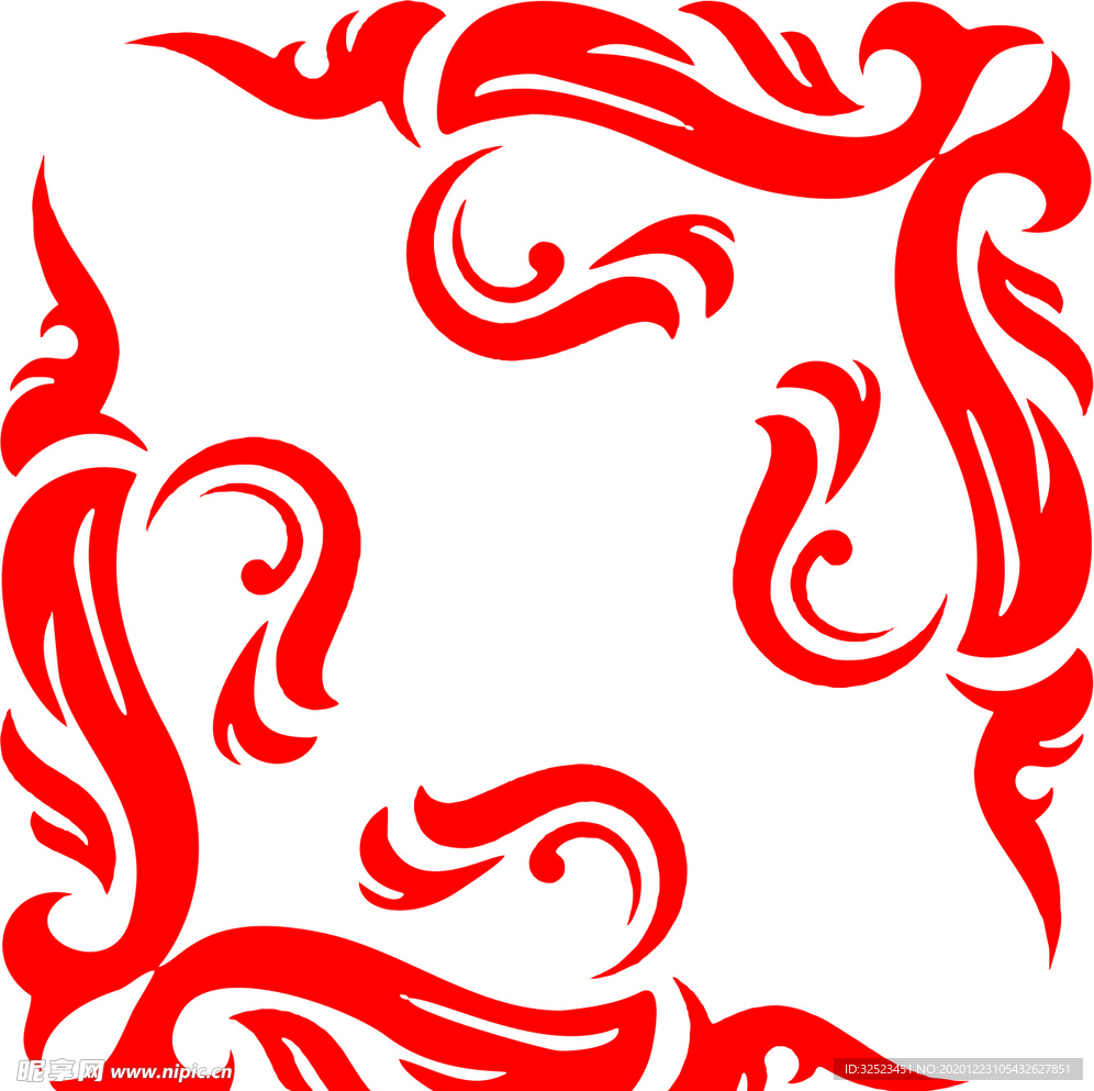 中国风花纹