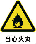 当心火灾