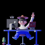 潮流卡通人物 C4D卡通设计