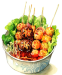 手绘串串