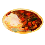 手绘咖喱饭