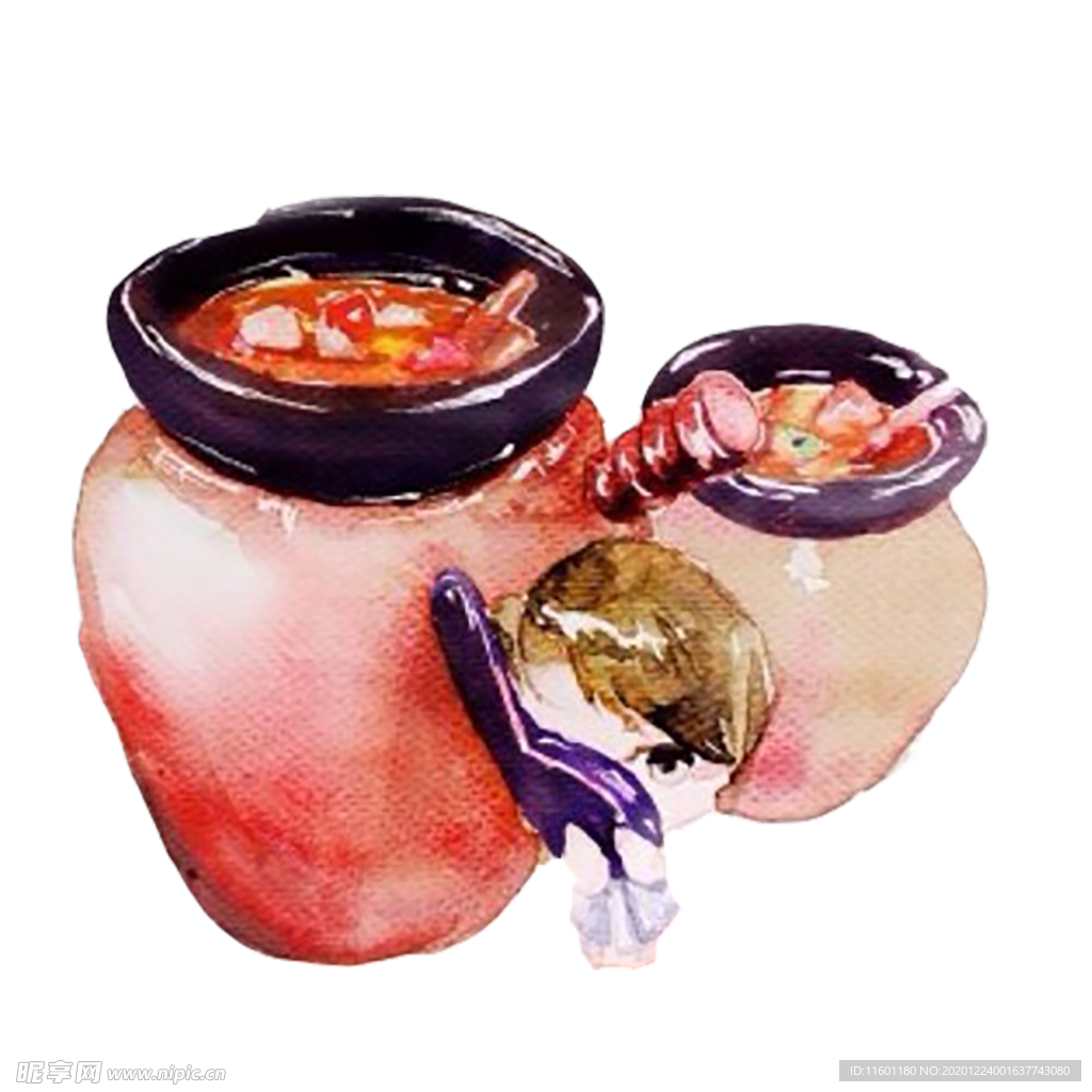 手绘瓦罐汤