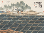 齐白石国画 老屋听鹂图