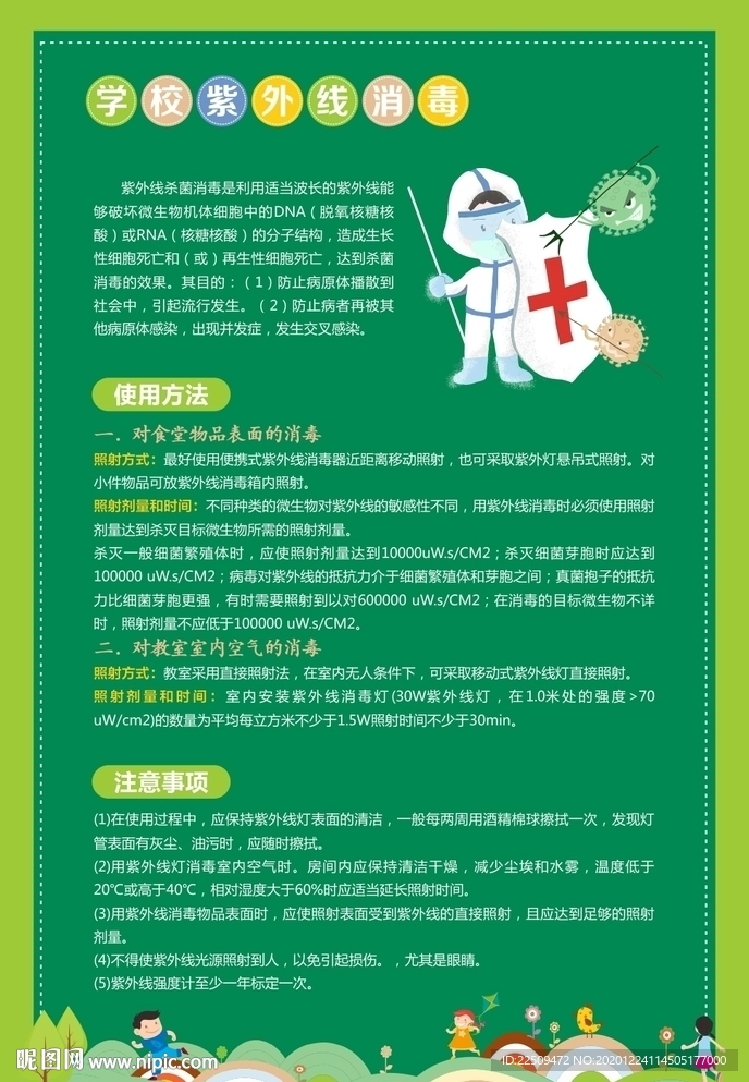 紫外线消毒海报