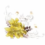 矢量花朵 印花 花纹图案