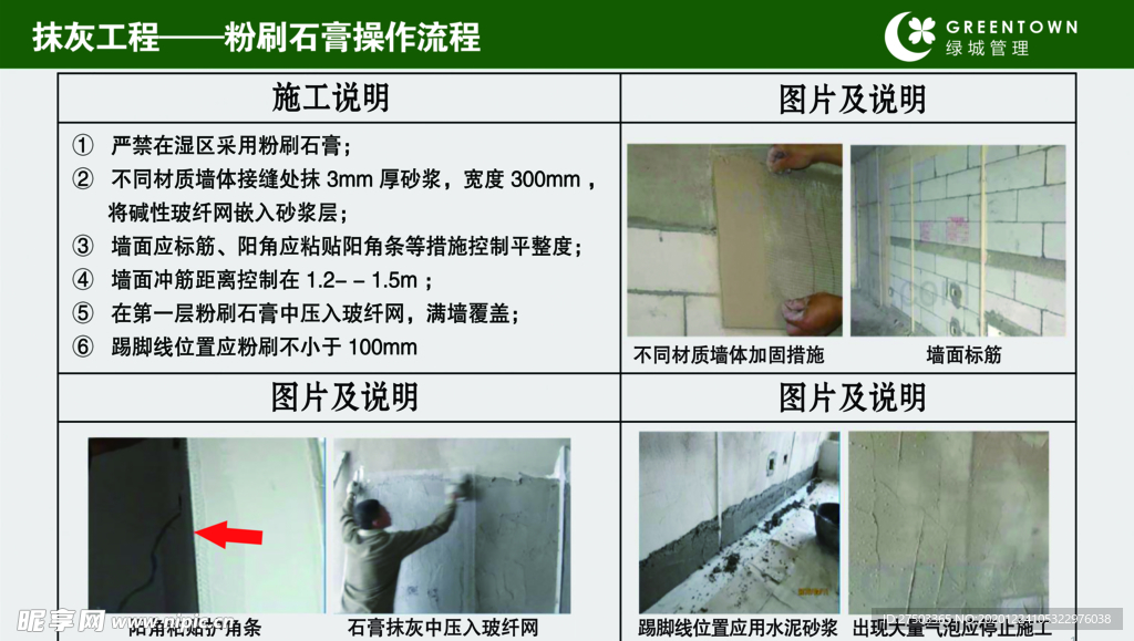 粉刷石膏操作流程