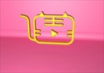 虎课logo立体镂空标志模型