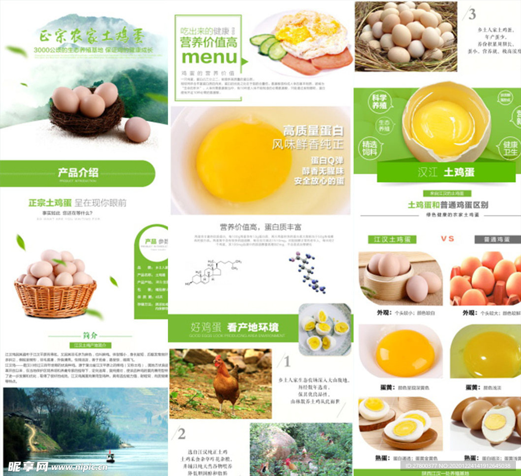 散养 土鸡 蛋 详情页 淘宝