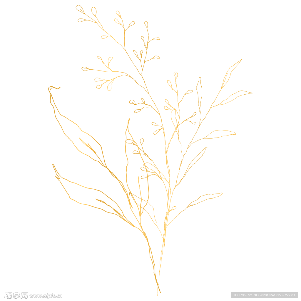 手绘花藤花纹