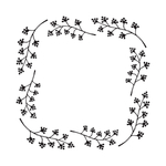 手绘花藤边框