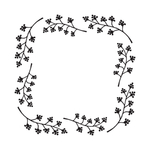 手绘花藤边框