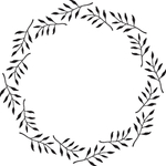 手绘花藤边框
