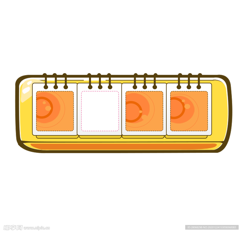 卡通日历本元素