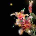 国潮鲜花元素