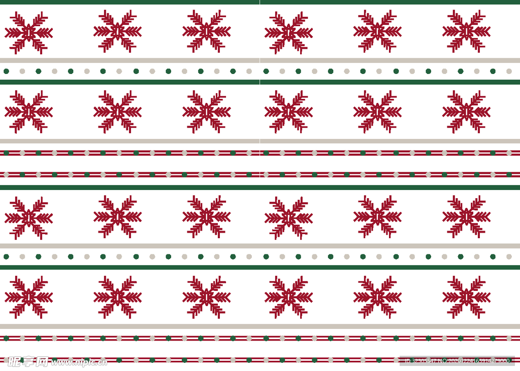 圣诞风格四方连续图案