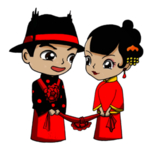 卡通新郎新娘PNG免扣素材