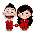 卡通新郎新娘PNG免扣素材