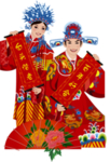 卡通新郎新娘PNG免扣素材