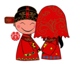 卡通新郎新娘PNG免扣素材