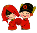 卡通新郎新娘PNG免扣素材