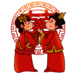 卡通新郎新娘PNG免扣素材