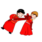 卡通新郎新娘PNG免扣素材