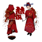 卡通新郎新娘PNG免扣素材