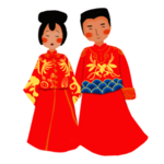 卡通新郎新娘PNG免扣素材