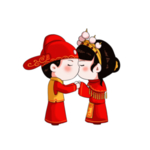卡通新郎新娘PNG免扣素材
