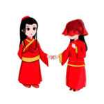 卡通新郎新娘PNG免扣素材
