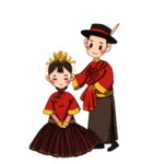 卡通新郎新娘PNG免扣素材