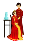 卡通新郎新娘PNG免扣素材
