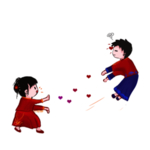 卡通新郎新娘PNG免扣素材