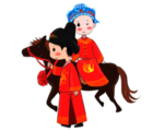 卡通新郎新娘PNG免扣素材