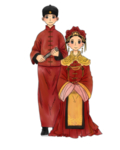 卡通新郎新娘PNG免扣素材