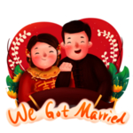 卡通新郎新娘PNG免扣素材