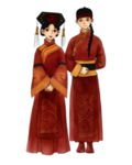 卡通新郎新娘PNG免扣素材