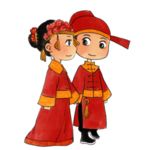 卡通新郎新娘PNG免扣素材