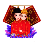 卡通新郎新娘PNG免扣素材