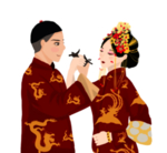 卡通新郎新娘PNG免扣素材